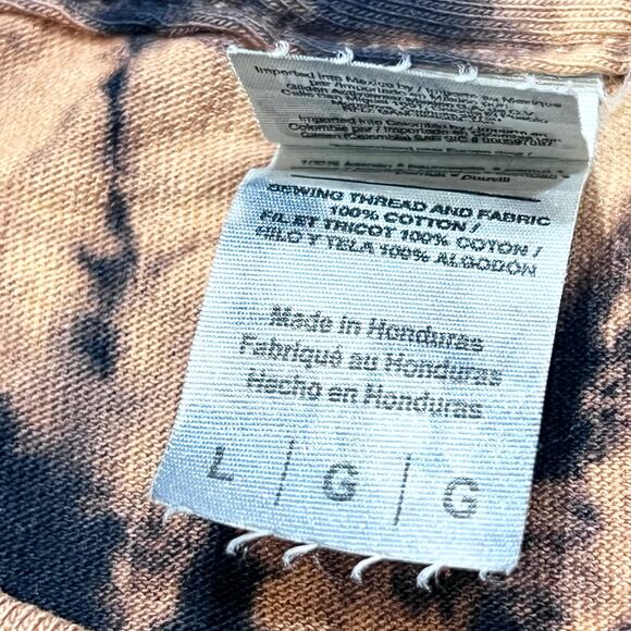 Kiss Living Legends T-Shirt Acid Wash Men Large Black Brown Rock Shirt New - Picture 5 of 6